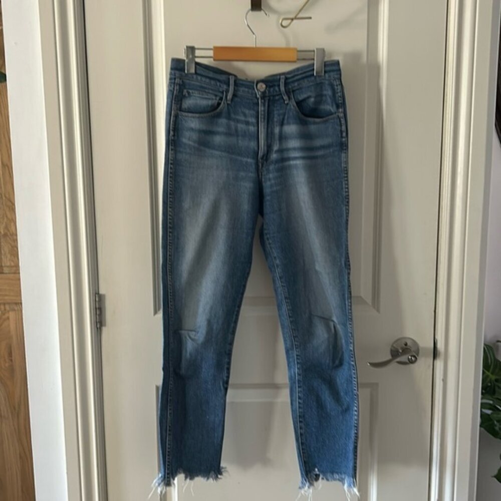 3x1 New York straight raw hem jeans 27 euc lightweight